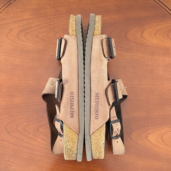 Mephisto Men’s Nardo Dark Brown Leather Strap Sandals | EU 41 - Picture 5 of 7